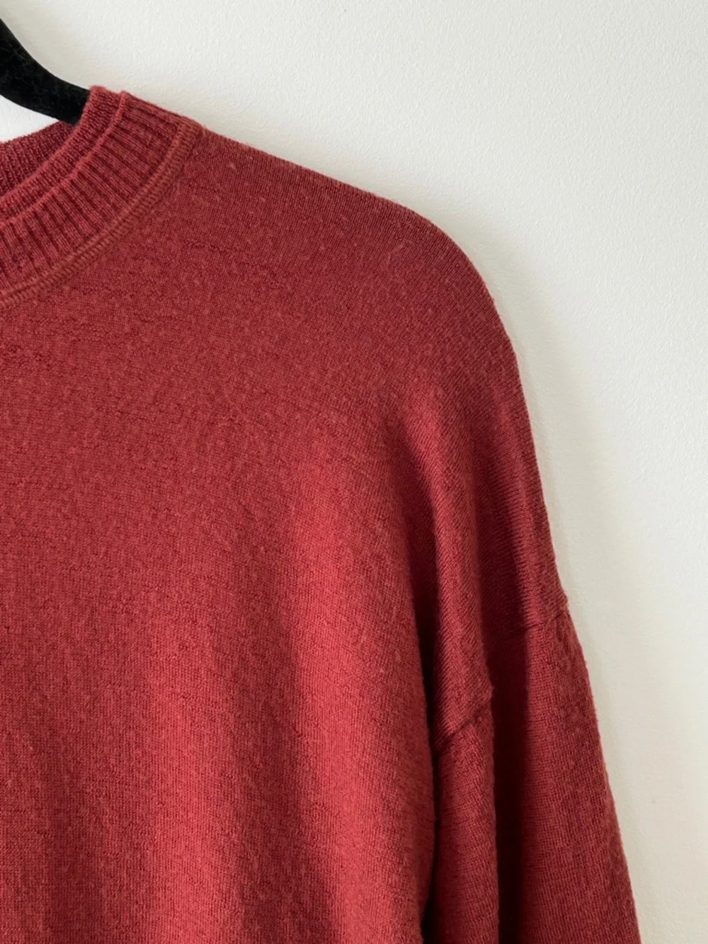J. Crew 100% Merino Wool Rust Crewneck Sweater